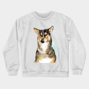 Stray Dog portrait Crewneck Sweatshirt